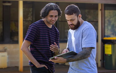 Northern Community Legal Centre - two men